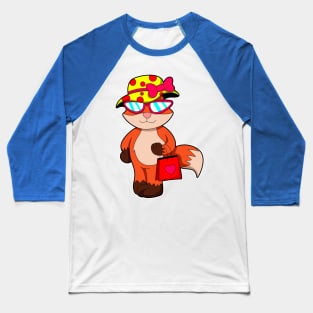 Fox at Shopping with Shopping bag & Hat Baseball T-Shirt